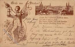 Vorläufer DRESDEN SCHEINER Würzburg Nr. 61, Circa 1887, Gel. 1898 II (Kleiner Riß) R! - Andere & Zonder Classificatie