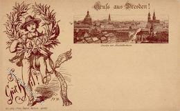 Vorläufer DRESDEN SCHEINER Würzburg Nr. 70, Circa 1887 I-II R! - Andere & Zonder Classificatie