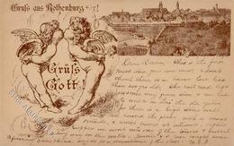 Vorläufer ROTHENBURG SCHEINER Würzburg Nr. 13 Circa 1888, Gel. 1891 I-II R! - Sonstige & Ohne Zuordnung