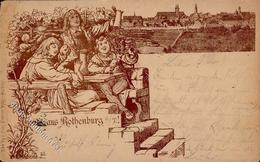 Vorläufer ROTHENBURG SCHEINER Würzburg Nr. 25 Circa 1887, Gel. 1894 I-II R! - Sonstige & Ohne Zuordnung