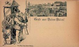 Vorläufer Um 1885 Baden-Baden (7570) Verlag Scheiner, Franz Würzburg I-II - Sonstige & Ohne Zuordnung