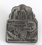 Schützen Hannover (3000) 21. Deutsches Bundesschießen 1955 Anstecknadel I-II - Sonstige & Ohne Zuordnung