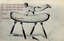 FRANKFURT/Main - (XI DEUTSCHES TURNFEST 1908)- Frankfurter Wurscht (gehört Zum Turnfest! 1908) I-II - Other & Unclassified