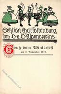 Berlin (1000) Winterfest 2.11.1912 Signiert Künstlerkarte I-II (Marke Entfernt) - Unclassified