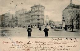 Berlin Friedrichshain (1000) Schiefe Haube Frankfurter Allee Boxhagener Straße Litfaßsäule  1902 II (Stauchung) - Ohne Zuordnung