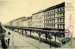 Berlin Kreuzberg (1000) Hochbahn Gitschiner Straße  1902 I-II - Zonder Classificatie