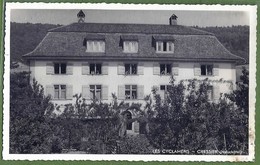 CPA Type Carte Photo, Rare - SUISSE - NE Neuchâtel - CRESSIER - PENSIONNAT LES CYCLAMENS - Animation Aux Fenêtres - - Cressier