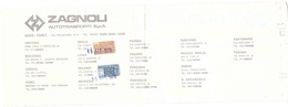 16 OTT.1978£500 £100 ZAGNOLI AUTOTRASPORTI S.P.A. FORLI' - Colis-concession