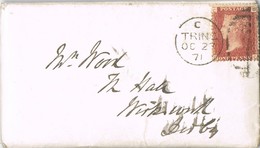 35073. Carta Completa TRING (Herfordshire) England. 1871.  One Penny Red - Brieven En Documenten