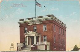 Burlington VT US Weather Bureau Postcard C1910 - Burlington