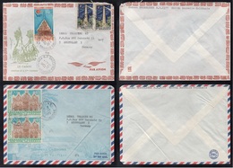 NOUVELLE CALEDONIE / 1972-1980 - 7 LETTRES AVION - 5 IMAGES (ref 6646) - Covers & Documents