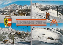 SBG-Leogang - 4 Bildkarte Gelaufen 1985 - Leogang