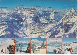 SBG-Leogang - Panoramakarte Gelaufen 1985 - Leogang