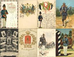 Regiment Partie Mit über 70 Ansichtskarten I-II- - Regimente
