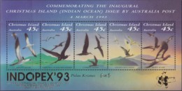 Christmas Island 1993 Seabirds Ovpt Sc 349h Mint Never Hinged - Christmas Island