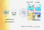 EGYPT / 2006 / UN / WORLD ENVIRONMENT DAY / BIRD / TREE / WHITE DESERT / FDC/ VF/ 3 SCANS  . - Brieven En Documenten