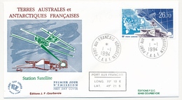 TAAF - Enveloppe FDC - 26,7 Station Satellite - Port Aux Français Kerguelen - 1-1-1994 - FDC