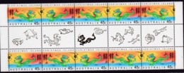 Christmas Island 2000 Year Of The Dragon Sc 425 Mint Never Hinged Gutter - Christmas Island