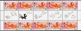 Christmas Island 1998 Year Of The Tiger Sc 410 MInt Never Hinged Gutter - Christmas Island