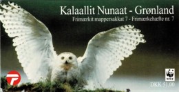 Greenland 1999 Snowy Owls WWF Mint Booklet With Two Panes - Postzegelboekjes