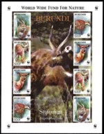 Burundi 2004 Gazelle - Antelope Sitatunga WWF IMPERFORATE Sheet MNH - Nuovi