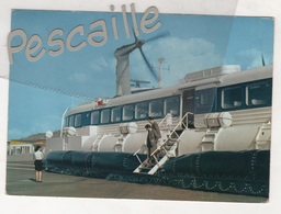 CP ANIMEE HOVERCRAFT - CET AEROGLISSEUR ASSURE LA LIAISON LE PORTEL ( BOULOGNE )- DOUVRES - CIRCULEE EN 1970 - Luftkissenfahrzeuge