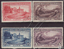 San Marino 1928 Correo 137/40 7º Centenario De La Muerte Del Santo François Ass - Other & Unclassified