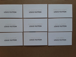 LOUIS VUITTON "  9 Cartes Parfumées Différentes **  Photo ! - Modernes (à Partir De 1961)