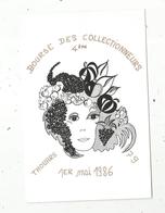 Cp, Bourses & Salons De Collections, 4 E Bourse Des Collectionneurs,1986 , THOUARS , 2 Scans ,vierge - Borse E Saloni Del Collezionismo