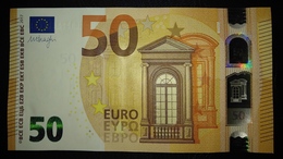 50 EURO S030A3 Italy DRAGHI Serie SC Ch 37 Perfect UNC - 50 Euro