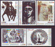 Grecia 2011 Correo 2552/55 Arte/Grabados Siglo XX (5v)  **/MNH - Neufs