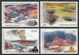 Grecia 2015 Correo 2783/86 Volcanes De Grecia (4v)  **/MNH - Neufs