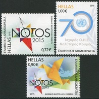 Grecia 2015 Correo 2791/3 Aniversarios (3v)  **/MNH - Unused Stamps
