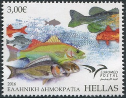 Grecia 2016 Correo 2824 Euromed 2016 / Peces Del Mediterraneo   **/MNH - Unused Stamps