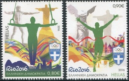 Grecia 2016 Correo 2825/26 Juegos Olimpicos De Rio 2016 / 2v  **/MNH - Ongebruikt