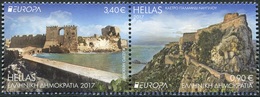 Grecia 2017 Europa Z020172A Grecia 2017 "Castillos" (2v)  **/MNH - Ongebruikt