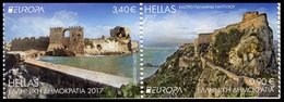 Grecia 2017 Europa Z020172A Grecia 2017 "Castillos" - 2v De Crn   **/MNH - Neufs