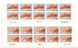 1987 - UNESCO  - N° 98 / 99 -  2 Blocs De 10 Timbres Datés - 1980-1989