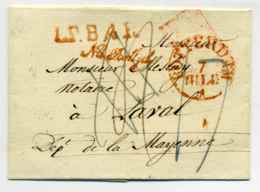 Lettre De Rotterdam + Marque D'entrée HOLLANDE Par Thionville + LPB4R + "Vu Portgel"/ 1833 - 1801-1848: Vorläufer XIX