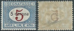 1922 DALMAZIA SEGNATASSE 5 COR MNH ** - RB42-3 - Dalmatie