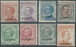 1923 CORFU 8 VALORI MH * - RB42-4 - Korfu
