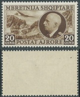 1939 ALBANIA POSTA AEREA EFFIGIE 20 Q MNH ** - E168 - Albanien