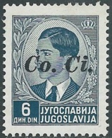 1941 LUBIANA SOPRASTAMPATO CO.CI. 6 D MNH ** - RB42-5 - Lubiana