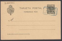 19O7. FERNANDO-POO. Alfons XIII TARJETA POSTAL FERNANDO POO PARA 1907 10 CENTIMOS A.0... () - JF317937 - Fernando Poo