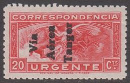 1939. TANGER. Via / Aérea / Tanger.  20 CTS URGENTE.  (MICHEL 110) - JF317992 - Marruecos Español