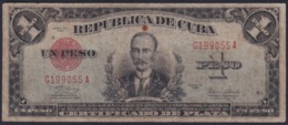 1938-BK-57 CUBA 1948 1$ BANCO NACIONAL CERTIFICADO DE PLATA SILVER CERTIFICATE - Cuba