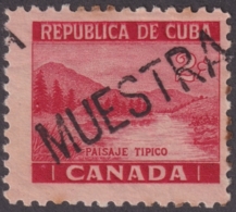 1937-378 CUBA REPUBLICA 1937 ED.308 2c CANADA SPECIMEN MUESTRA. ESCRITORES Y ARTISTAS ORIGINAL GUM WRITTER & ARTIST. - Unused Stamps