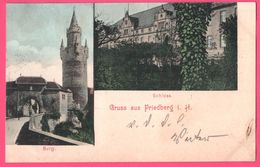 Litho - Gruß - Gruss Aus Friedberg - Burg - Schloss - Edit. HERMANN LOEB - 1904 - Friedberg