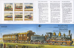 Yugoslavia 1992 Trains - Steam Locomotives Booklet, MNH (**) Michel 2548-2553 - Cuadernillos