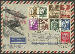 GERMANY: 2/FE/1935 Berlin - Argentina, Airmail Cover With Attractive Multicolor Postage And Handstamp Commemorating The  - Other & Unclassified